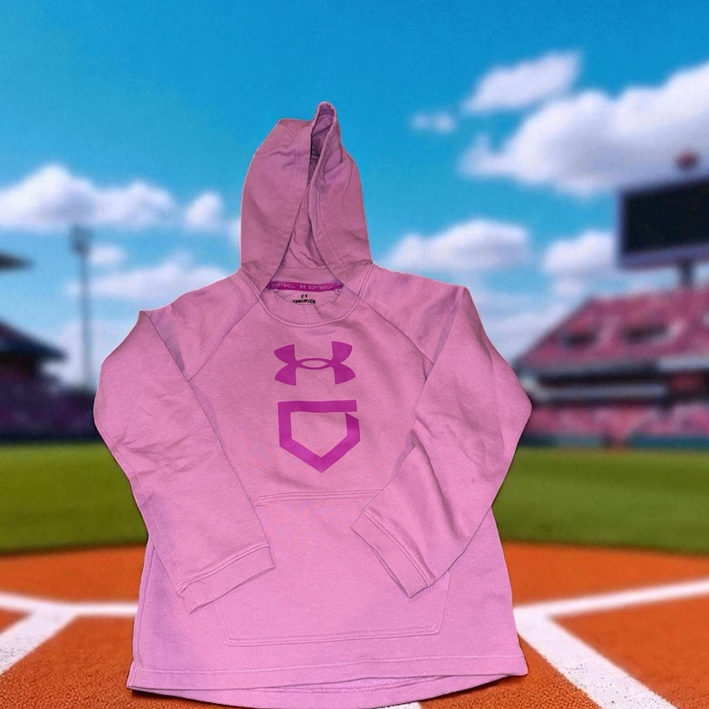 Under Armour Girls Softball Hoodie (Small)